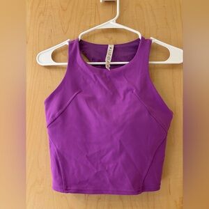 Lululemon Purple Cropped Bra Top